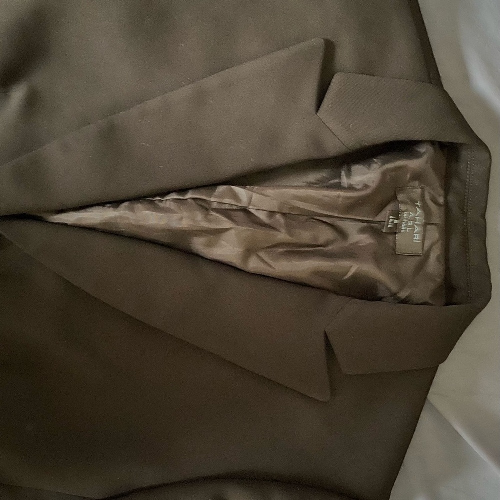 Tahari Women's Dark Brown Blazer